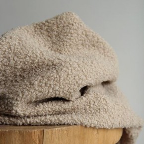 tissu bouclette sherpa - beige