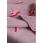 tissu sherpa - flash light lilas et rose