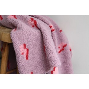 motif flash light - tissu sherpa