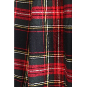 tissu flanelle de coton - un chat sur un fil