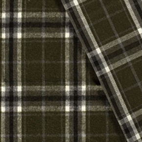 plaid à carreaux - kaki et gris