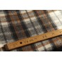plaid à carreaux - marron écru et gris