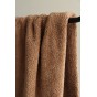 tissu sherpa coton marron - un chat sur un fil