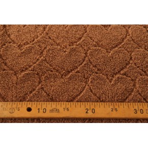 tissu sherpa marron - un chat sur un fil