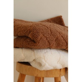 sherpa cœurs marron et écru - un chat sur un fil