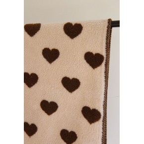 tissu à cœurs pour veste chaude - un chat sur un fil