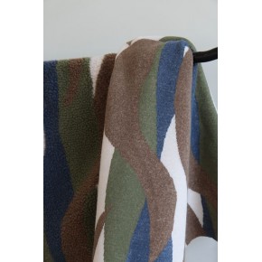 tissu teddy sherpa homme - un chat sur un fil