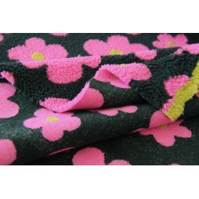 tissu teddy sherpa - un chat sur un fil