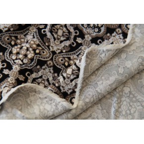 twill de viscose - un chat sur un fil