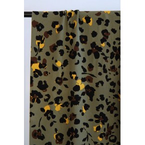 twill de viscose - un chat sur un fil