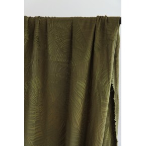 jacquard de viscose kaki
