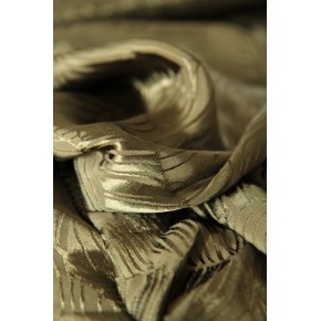 tissu jacquard de viscose kaki - un chat sur un fil