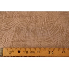 tissu jacquard de viscose beige - un chat sur un fil