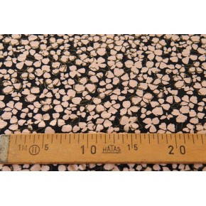 joli tissu crêpe fleuri - un chat sur un fil