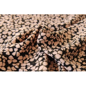 tissu crêpe fleurs - un chat sur un fil