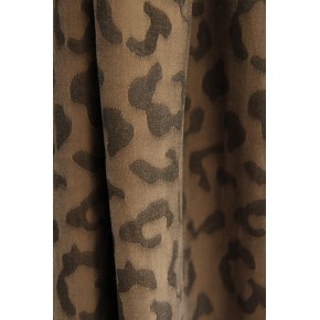 tissu jacquard de polyviscose - un chat sur un fil