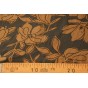tissu viscose fleurs - kaki