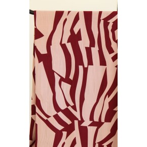 tissu viscose fine imprimée - un chat sur un fil