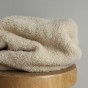 tissu teddy coton beige