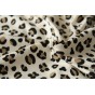 tissu molleton léopard - un chat sur un fil