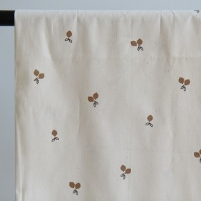 popeline coton bio imprimé citrons - un chat sur un fil