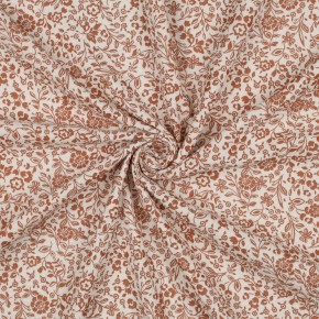 coton double gaze imprimée - fleurs