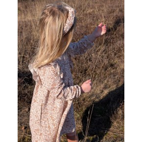 robe en double gaze imprimée fleurs - un chat sur un fil