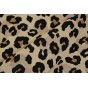 coton imprimé léopard beige - un chat sur un fil