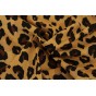 coton imprimé léopard camel - un chat sur un fil