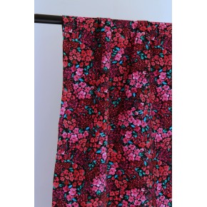 tissu popeline de coton imprimée - un chat sur un fil