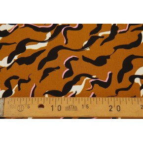 tissu abstrait et satiné  - un chat sur un fil