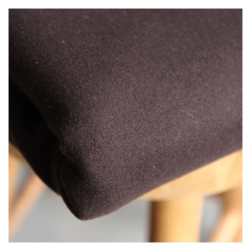 tissu lainage marron chocolat - un chat sur un fil