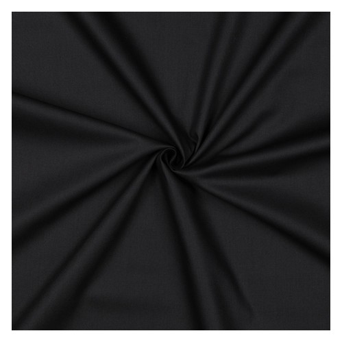 popeline de coton bio - noir