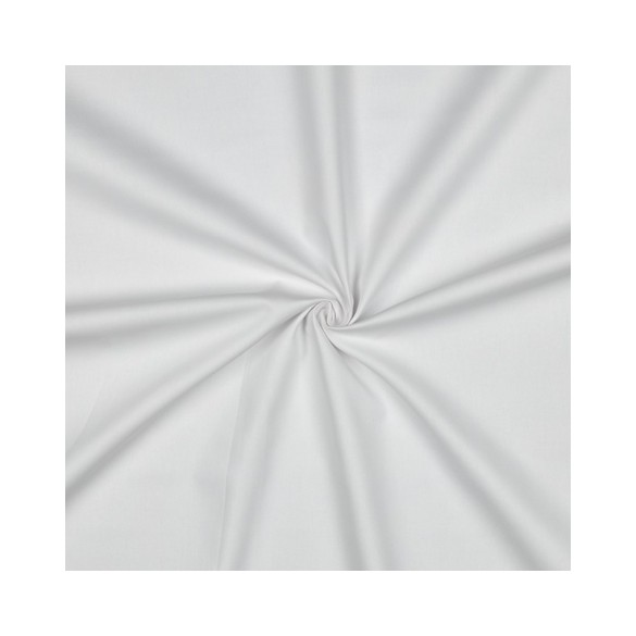 popeline de coton bio - blanc