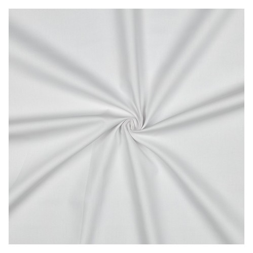 popeline de coton bio - blanc