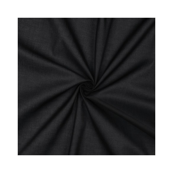 voile de coton bio - noir