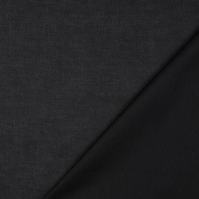 tissu coton uni bio - noir