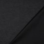 tissu coton uni bio - noir