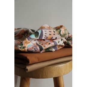 tissu gabardine coton - un chat sur un fil