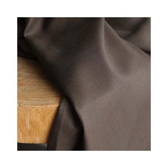 tissu gabardine souple - kaki