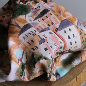 coton canvas - un chat sur un fil