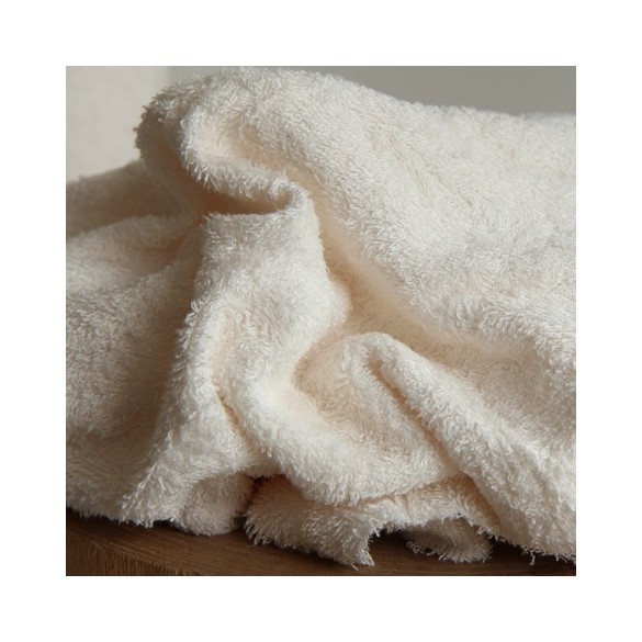 jersey éponge bambou blanc cassé - un chat sur un fil