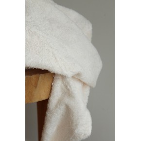 tissu jersey éponge bambou - blanc cassé