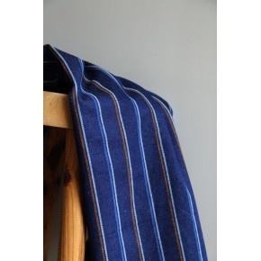 coton denim brut rayé - un chat sur un fil