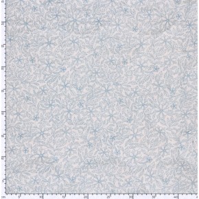 tissu matelassé fleurs - un chat sur un fil