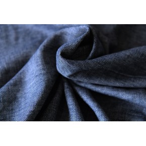 coton uni marine - tissu chevrons