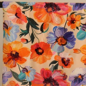 tissu viscose pour robe fluide - un chat sur un fil