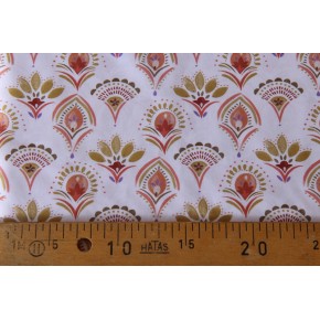 tissu imprimé fleurs - un chat sur un fil