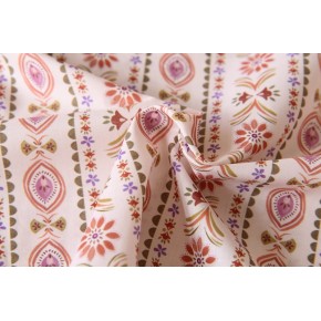 tissu fleuri anais blanc - un chat sur un fil