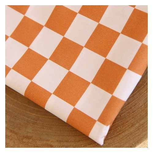 tissu popeline coton - damier